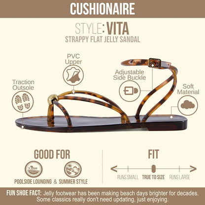 CUSHIONAIRE Vita Jelly Sandals