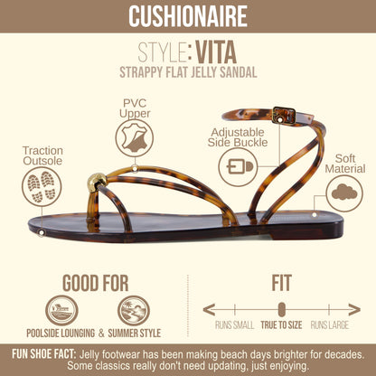 CUSHIONAIRE Vita Jelly Sandals