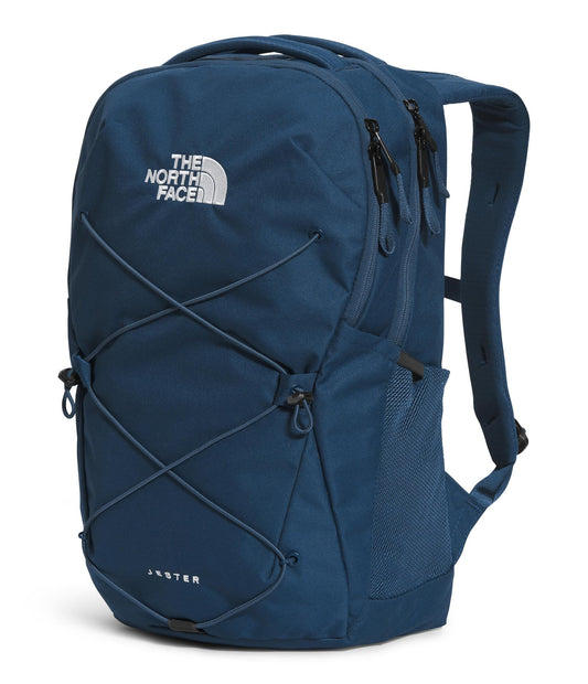 The North Face Jester Everyday Laptop Backpack - Commuter Daypack, Water Repellent, Laptop Sleeve, Lunar Blue/Fizz Lime, One Size