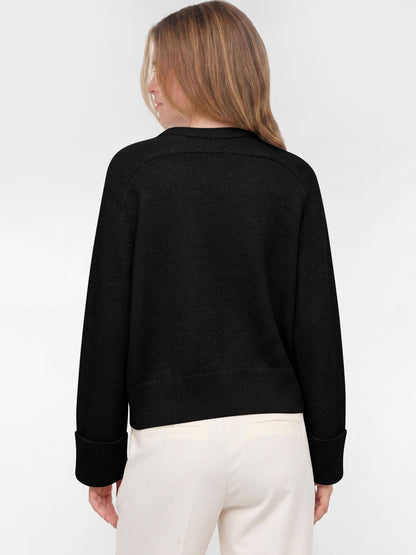 ANRABESS Sweaters for Women Cropped Fall Lightweight Pullover