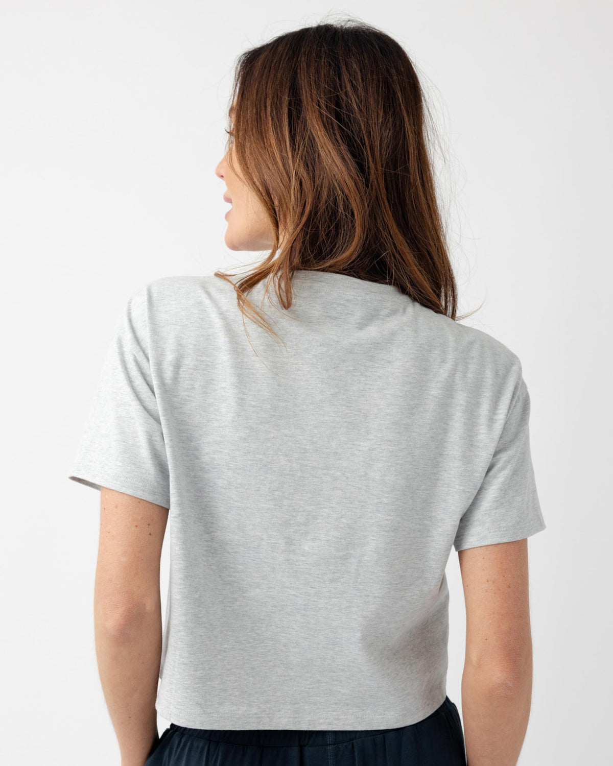 Cozy Earth Women's All Day Cropped Tee, 100% Cotton T-Shirt