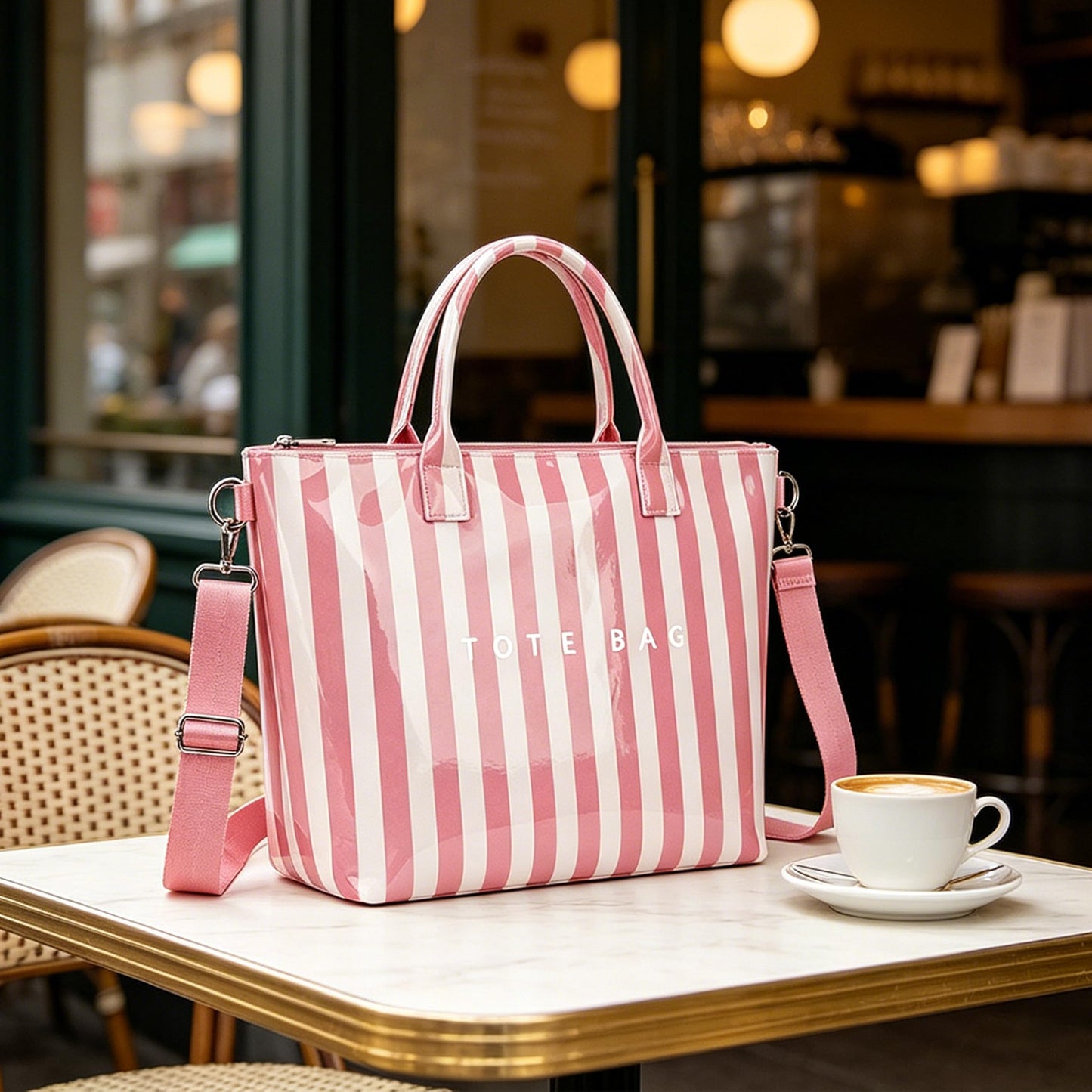 GISMTR Large PVC Tote Bag