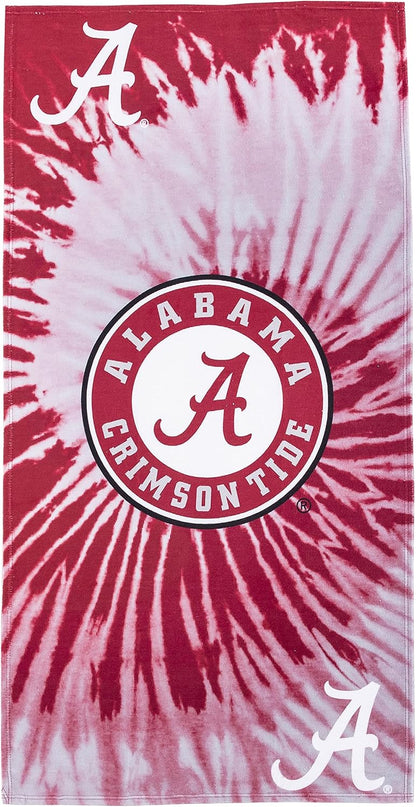 Northwest NCAA Alabama Crimson Tide Unisex-Adult Beach Towel, 30" x 60", Stripes