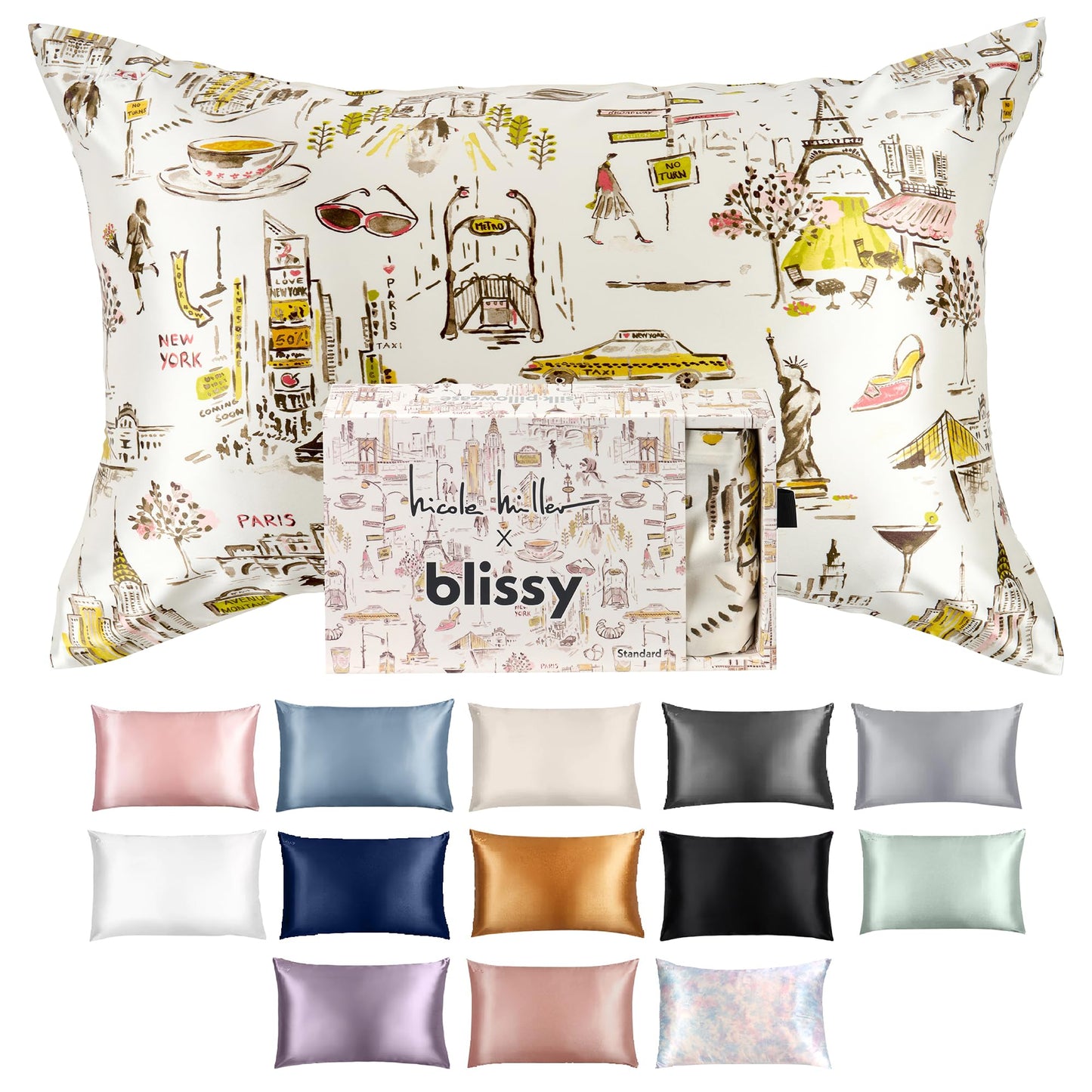Blissy Silk Pillowcase - 100% Pure Mulberry Silk