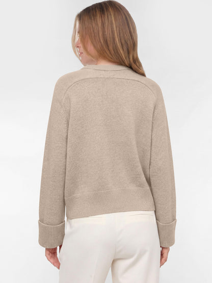ANRABESS Sweaters for Women Cropped Fall Lightweight Pullover