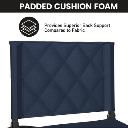 Sheenive Stadium Seats with Back Support, Padded Bleacher Seat Cushion