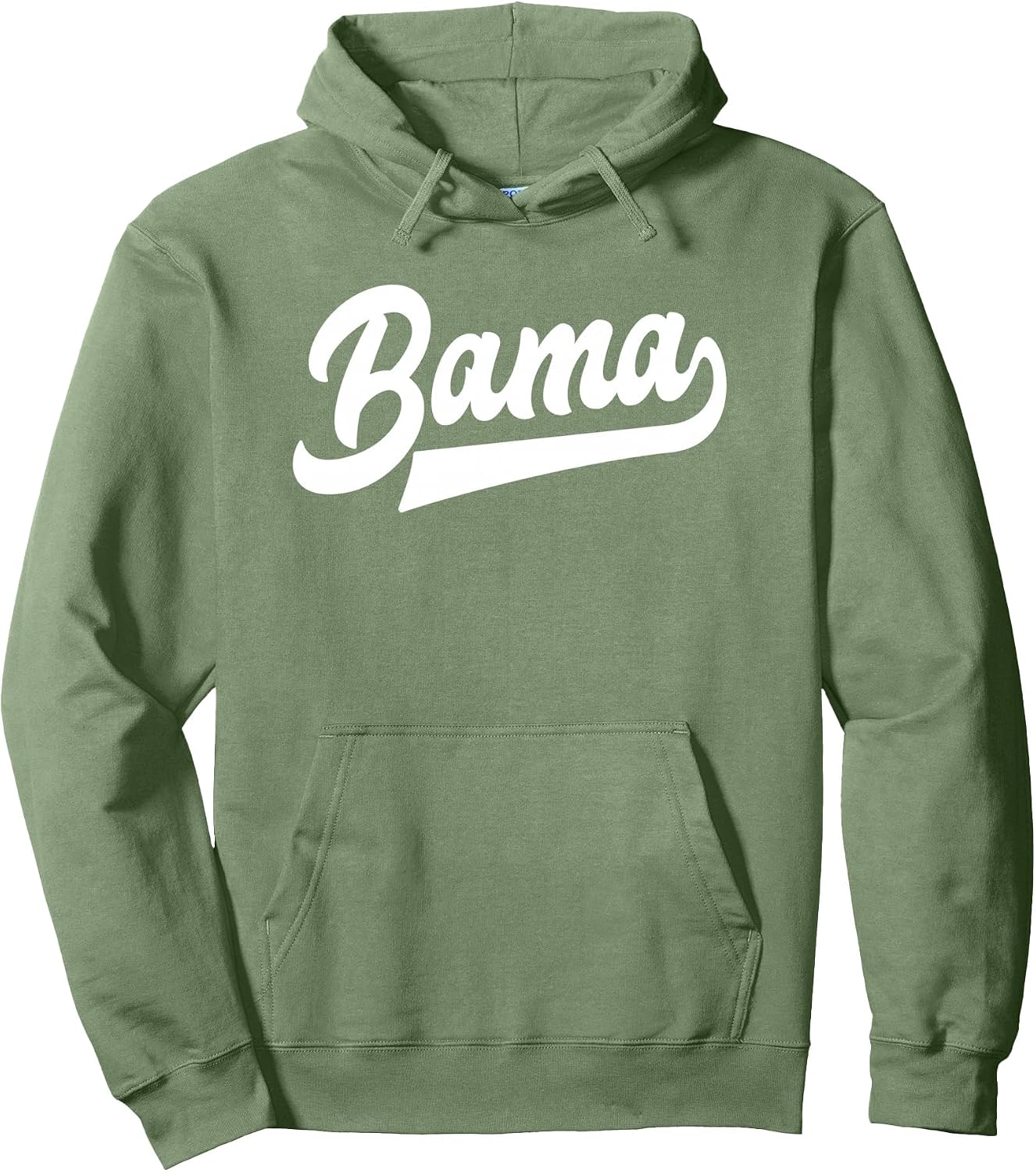 Bama Alabama White Script Design Southern Pullover Hoodie