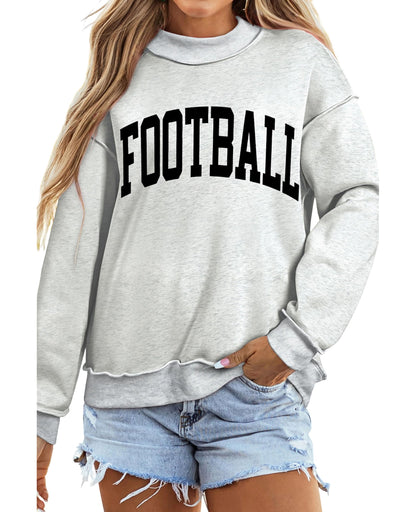SELINK Womens Double Printed Reversible Mock Neck Sweatshirts Pullover Tops