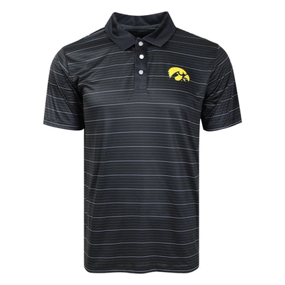FOCO NCAA Mens NCAA College Team Logo Striped Polyester Polo Short Sleeve Shirt