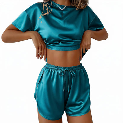 Ekouaer Womens Silk Pajama Set