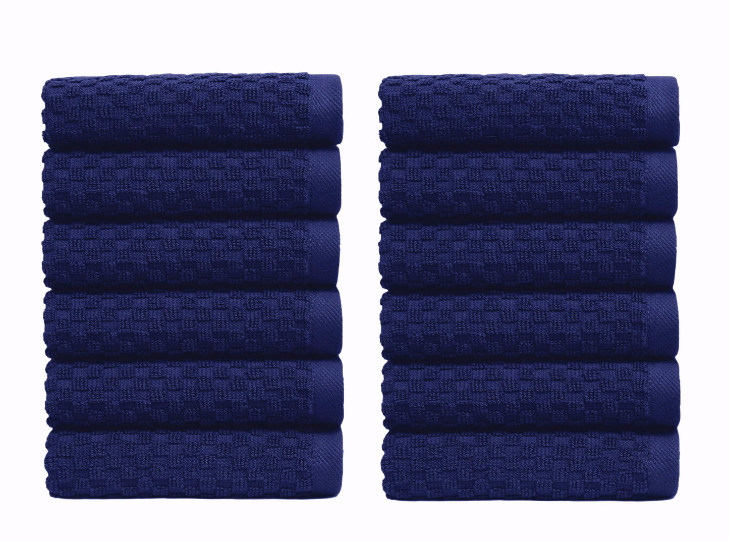 COTTON CRAFT- Euro Spa Set of 4 Luxury Waffle Weave Bath Towels, Oversized Pure Ringspun Cotton, 30 inch x 56 inch, White