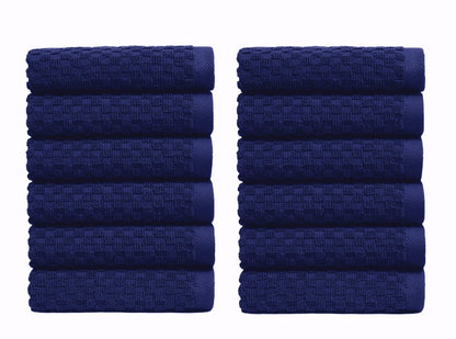 COTTON CRAFT- Euro Spa Set of 4 Luxury Waffle Weave Bath Towels, Oversized Pure Ringspun Cotton, 30 inch x 56 inch, White