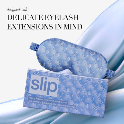 slip Pure Silk Contour Sleep Mask: Protect Your Delicate Lashes with Our Innovative, Lash-Friendly Design. Experience Uninterrupted Beauty Sleep with Slipsilk™ Comfort, 1 Contour Mask, Scarlet