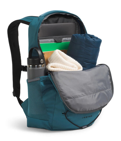 The North Face Jester Everyday Laptop Backpack - Commuter Daypack, Water Repellent, Laptop Sleeve, Lunar Blue/Fizz Lime, One Size
