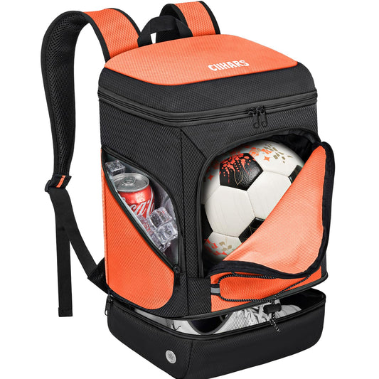Soccer Backpack,Soccer Bag with Ball Holder and Shoe Compartment