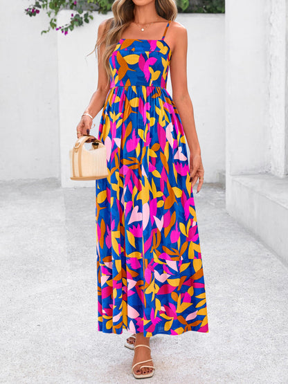 PRETTYGARDEN Women’s Boho Floral Striped Summer Maxi Dress
