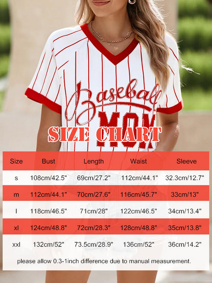 Baseball Shirt Women Baseball Mom Shirts Baseball Game Day Top