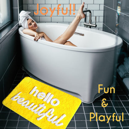 Evovee Hello Beautiful Bath Mat