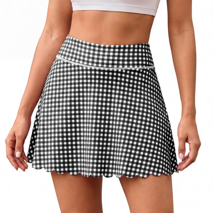 Aoysky Womens Plaid Skirt