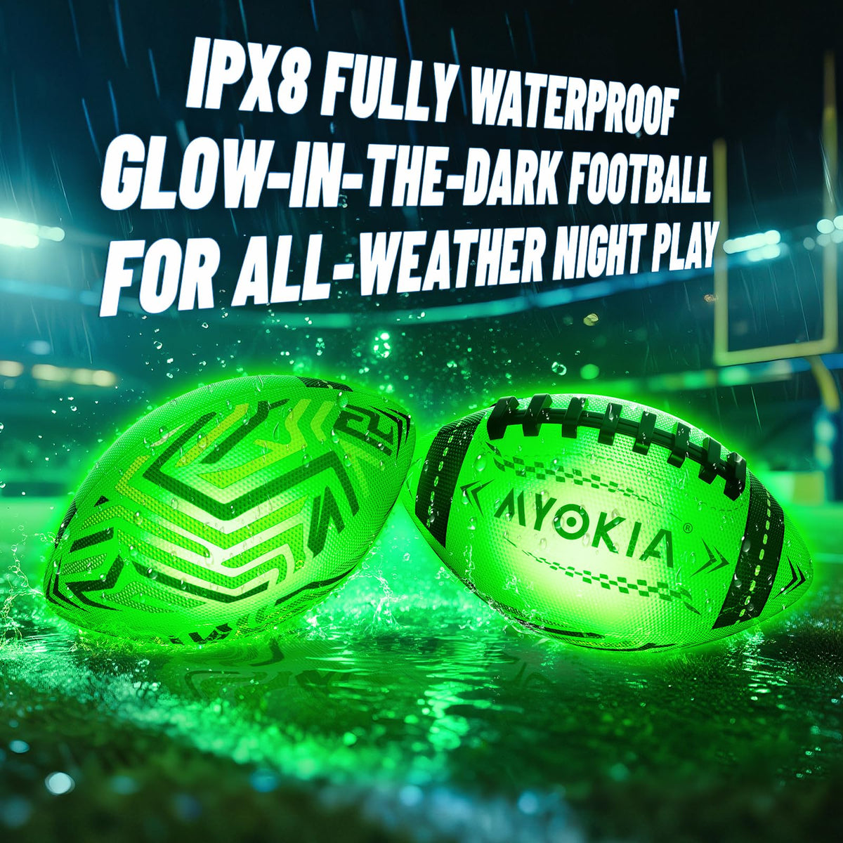 Rechargeable Light Up Soccer Ball Size 5 Tri-Color Glow in Dark