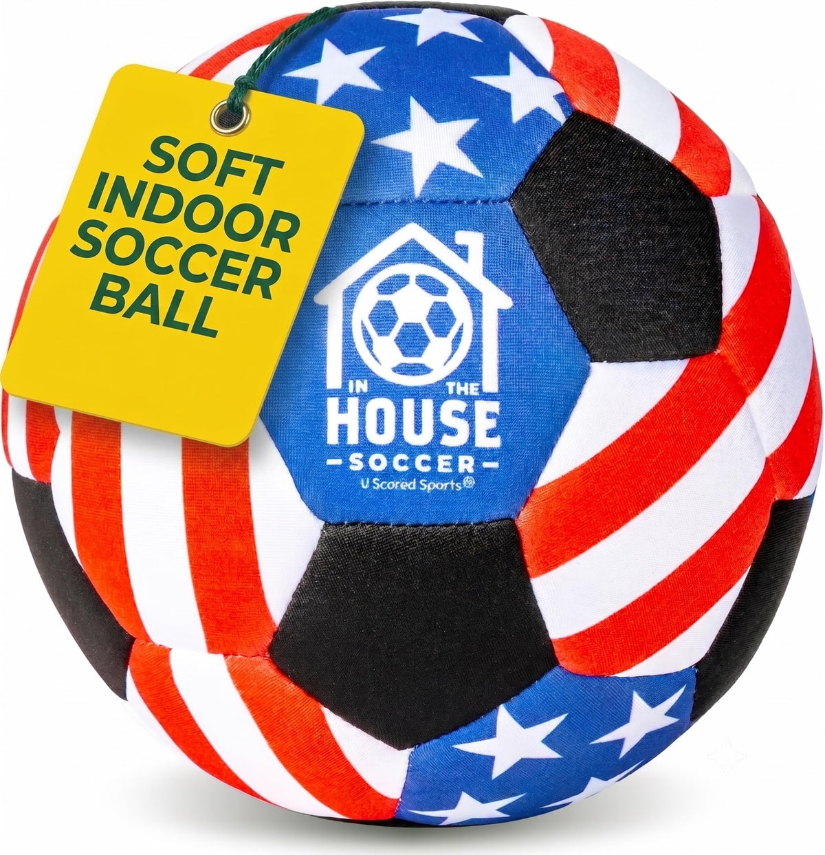 in The House Soccer Ball - Indoor Size 4 Padded Soccer Ball for Girls (Ages 3+), Boys (Ages 3+) & Adults - Bring Soccer Practice Home - Perfect for Juggling - Gift for Soccer Player