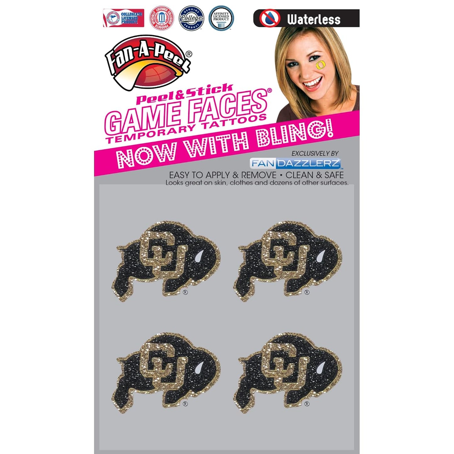 Alabama Waterless Temporary Tattoos - Hypoallergenic Peel and Stick Waterproof Temporary Tattoos - Officially Licensed