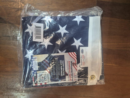 American Flag Made in USA | American Flags for Outside 3X5 | Premium US Flag 3X5 Heavy Duty Outdoor with Embroidered Stars and Sewn Stripes.
