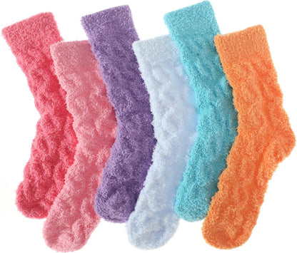 Womens Fluffy Fuzzy Socks,Winter Cozy Soft Warm Socks Gifts for Womens