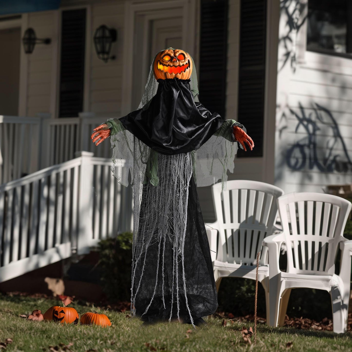 AW 9Ft Animatronics Flying Witch Hovering Broom Animated AC 100V-240V Halloween Outdoor Decoration Motion Activated 2026