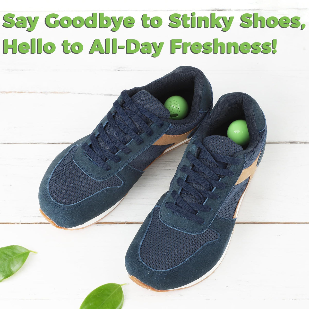 Knixmax Shoe Deodorizer Balls Odor Eliminator for Sneakers 6 Pack Baseball