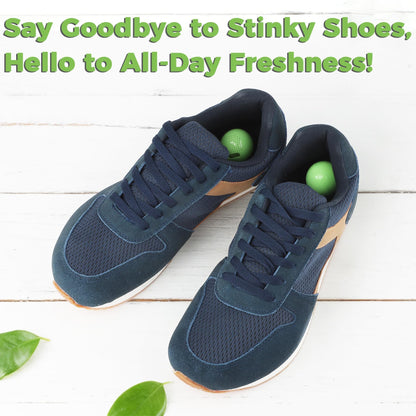 Knixmax Shoe Deodorizer Balls Odor Eliminator for Sneakers 6 Pack Baseball
