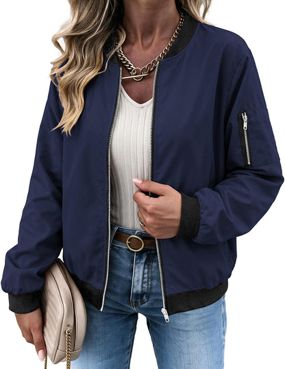 Zeagoo Women Bomber Jacket