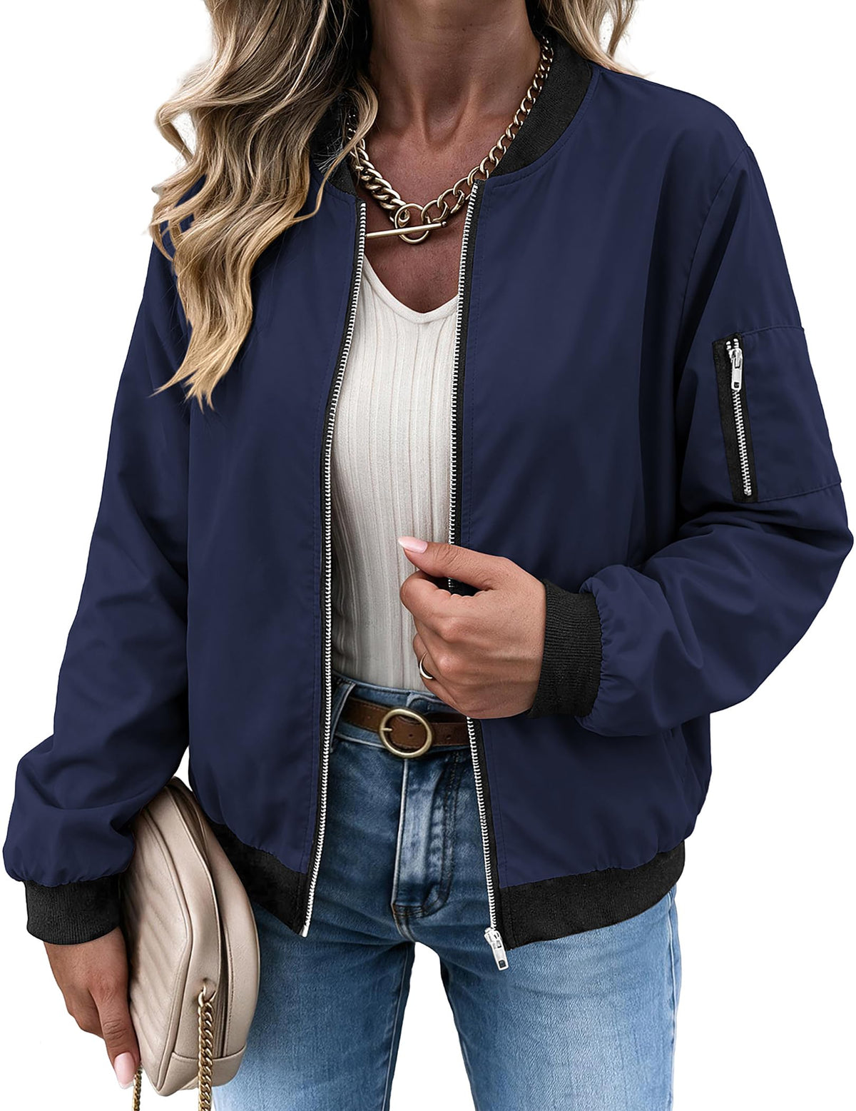 Zeagoo Women Bomber Jacket