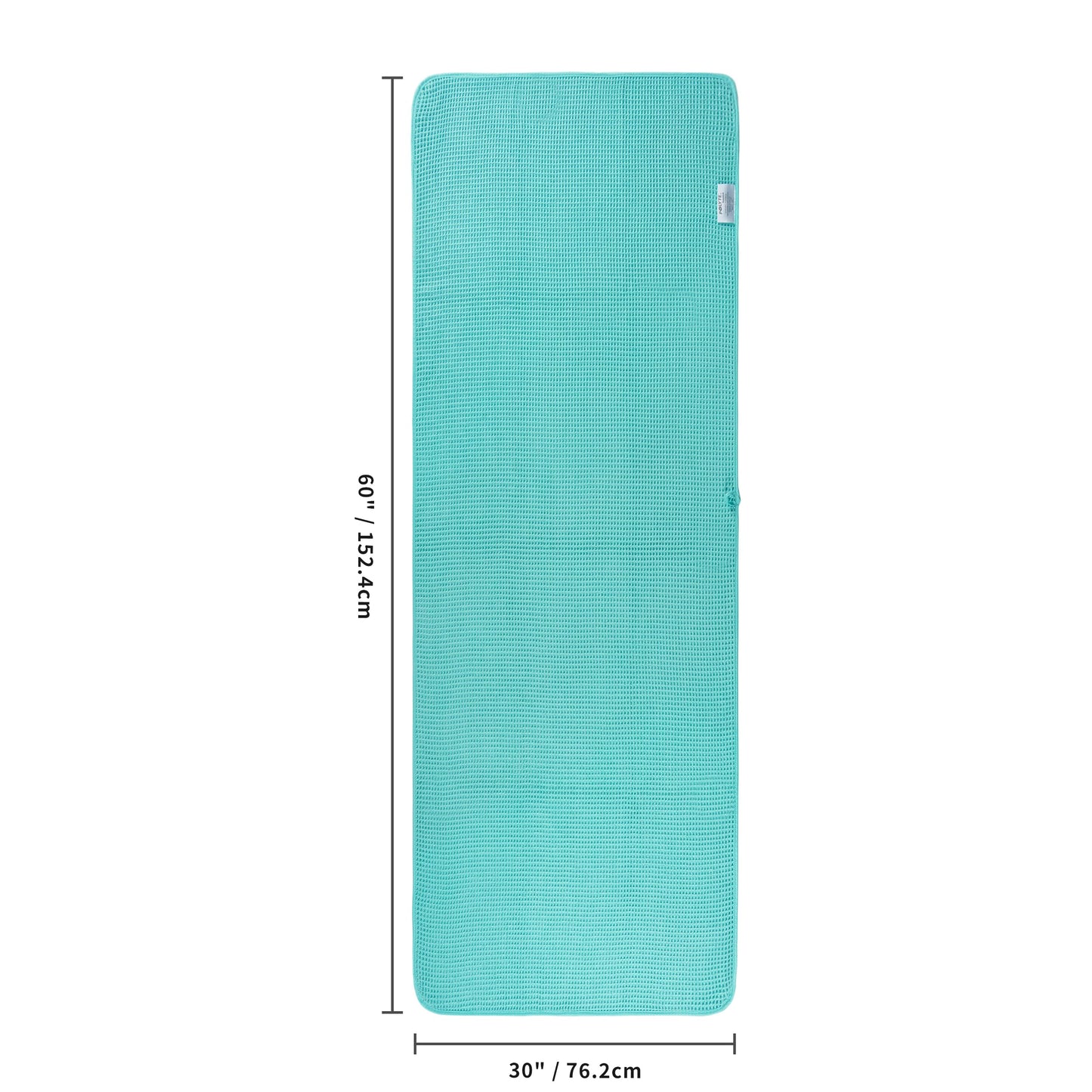 POLYTE 430 GSM Microfiber Oversize Quick Dry Lint Free Bath Towel, 60 x 30 in, 4 Pack (Waffle Weave)