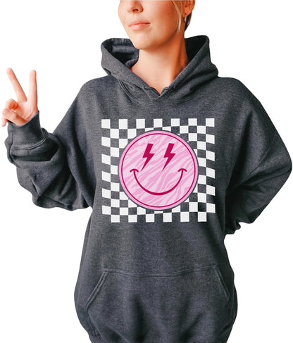 TEEAMORE Smiley Face Sweatshirt