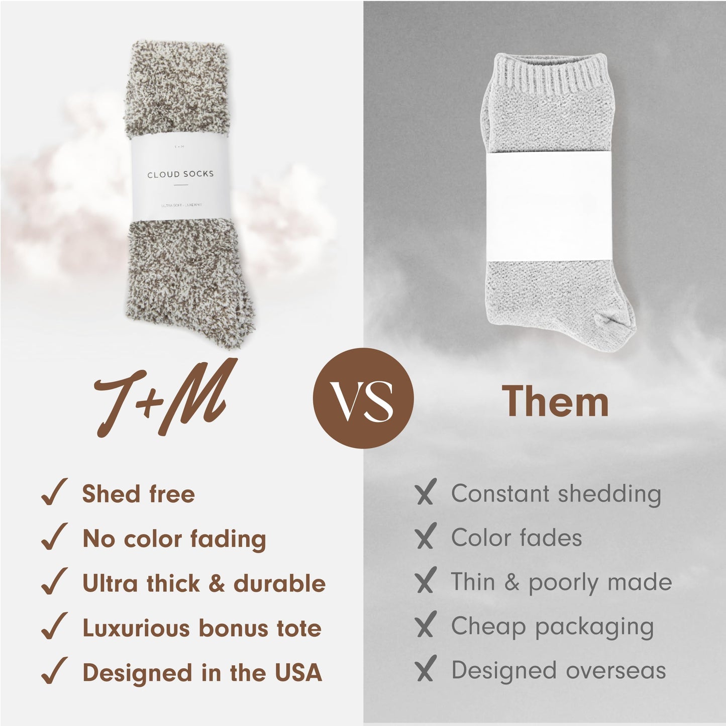 Unboxme Gifts Warm & Cozy Ultra-Luxe Cloud Sock