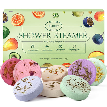 Blriet Shower Steamers Aromatherapy Relief Gifts for Women Teen Girls 8 ct