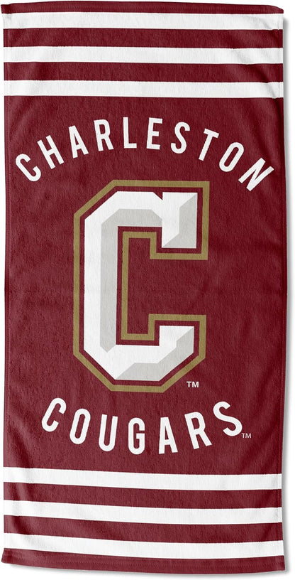 Northwest NCAA Alabama Crimson Tide Unisex-Adult Beach Towel, 30" x 60", Stripes