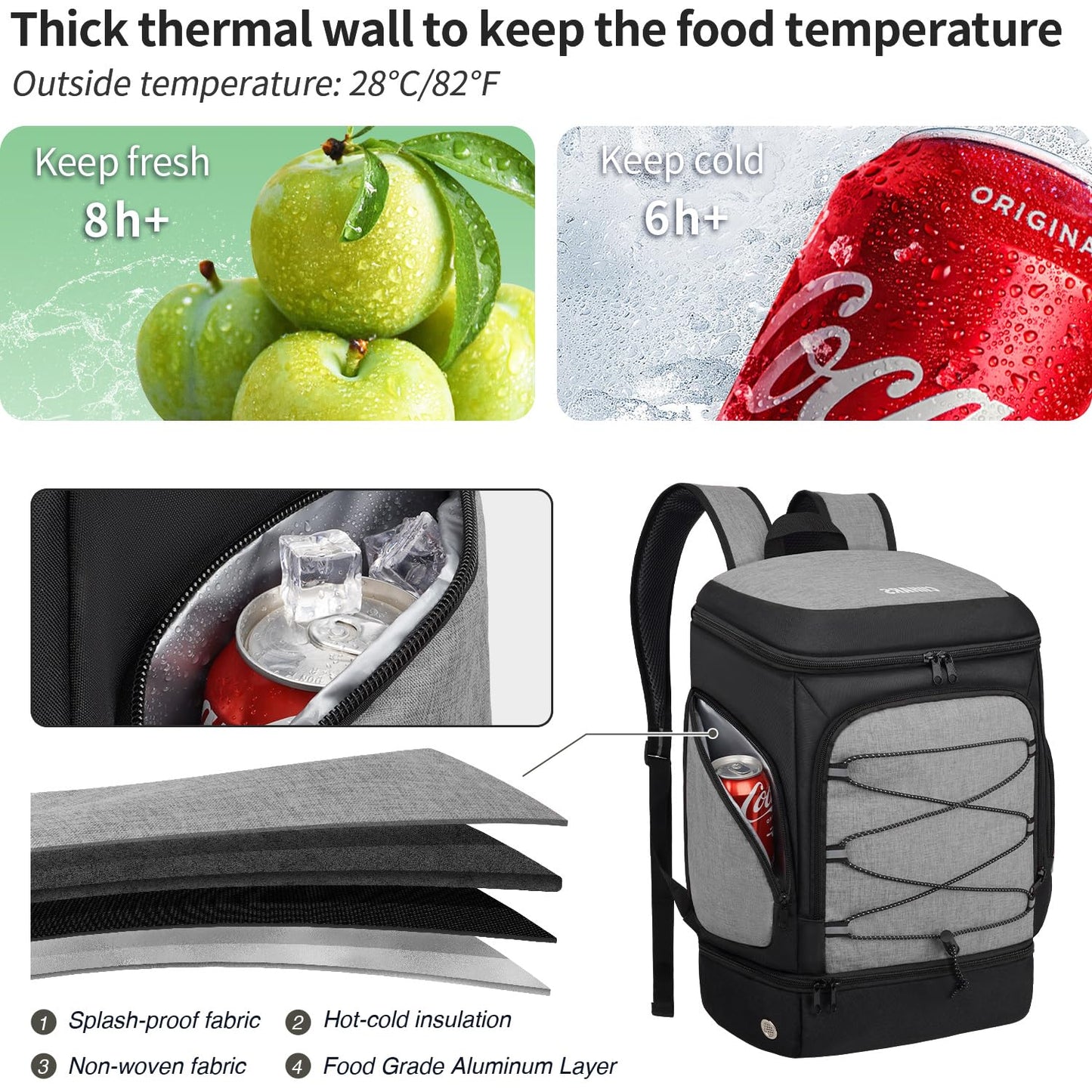 Soccer Backpack,Soccer Bag with Ball Holder and Shoe Compartment