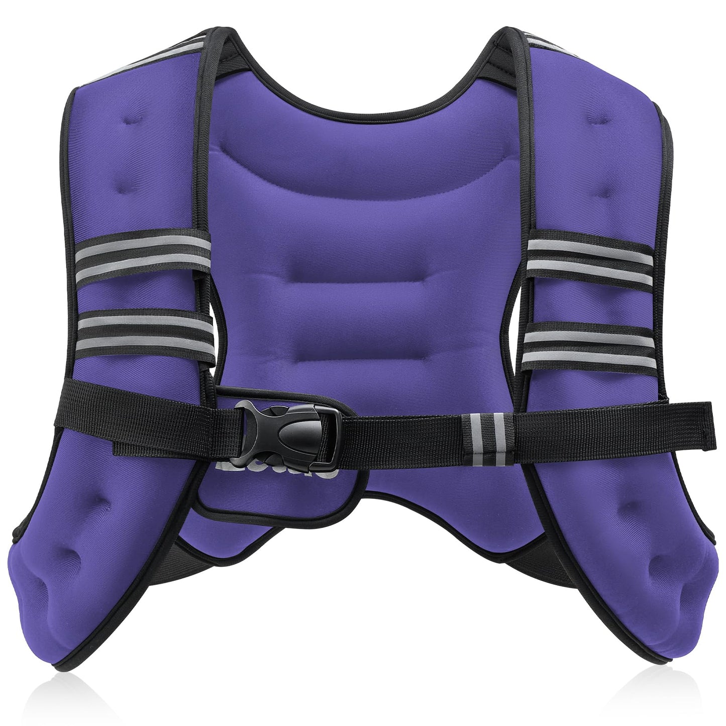 ZELUS Weighted Vest, 6lb/8lb/12lb/16lb/20lb/25lb/30lb Weight Vest with Reflective Stripe for Workout, Strength Training, Running, Fitness, Muscle Building, Weight Loss, Weightlifting