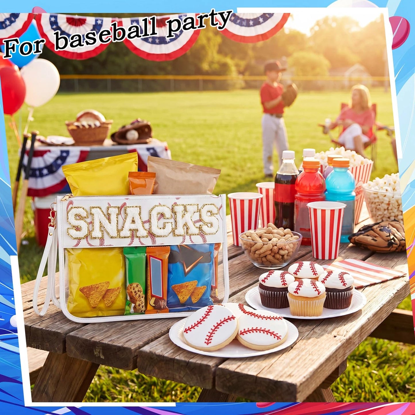 1 Pcs Soccer Snack Bag Baseball Party Favors Mom Gifts