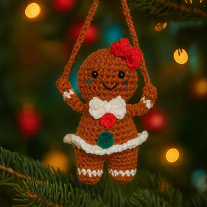 OASSIE Christmas Tree Crochet - Xmas Stocking Stuffers Gifts for Women Men | Christmas Tree Decorations, Christmas Crochet Gifts for Friends/Family/Coworkers, Emotional Support Message, Handmade