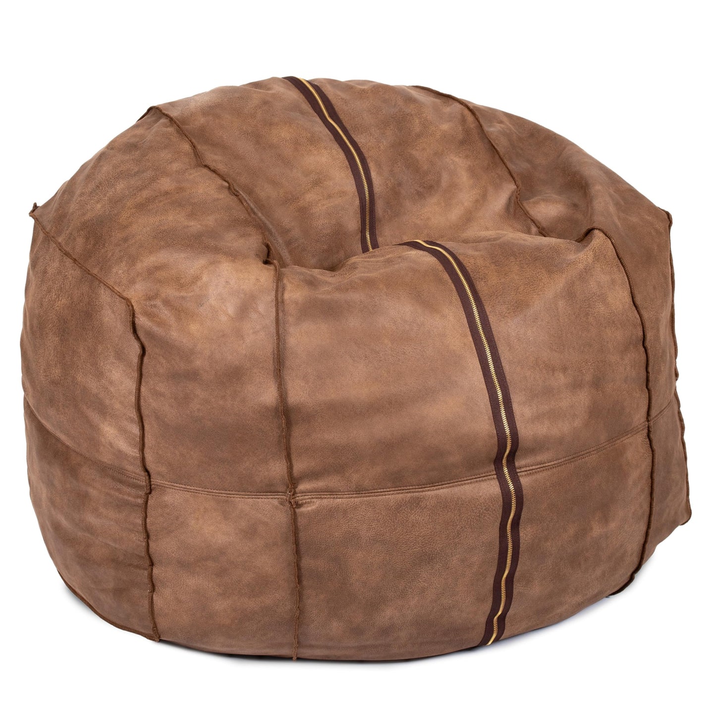 Big Joe Fuf 7Ft Giant Foam Bean Bag Chair, Oversized Couch with Removable Cover for Kids, Teens, Adults, Fog Lenox, Durable Woven Polyester, 7 Foot