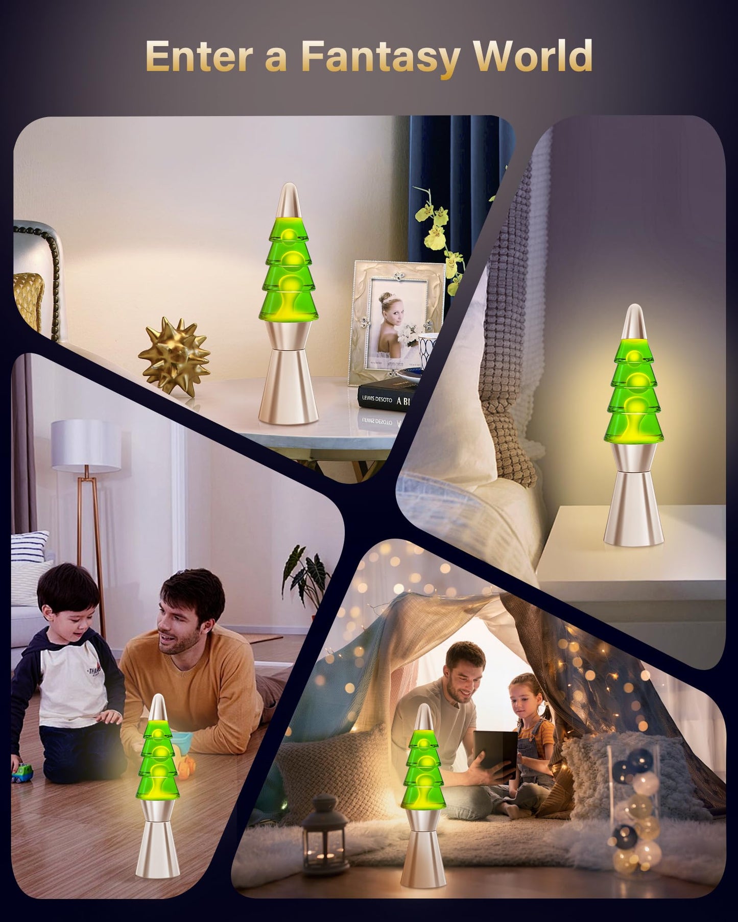 Christmas Tree Liquid Motion Lamp,for Mother's Day/Mom Gifts,14.5 inches Table Lamp Christmas Indoor Decorations for Adults and Kids, Mood Lighting Home Decor Lav Night Light