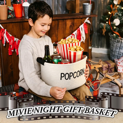 Yungyan Halloween Movie Night Supplies Snack Tray, Orange Gift Basket