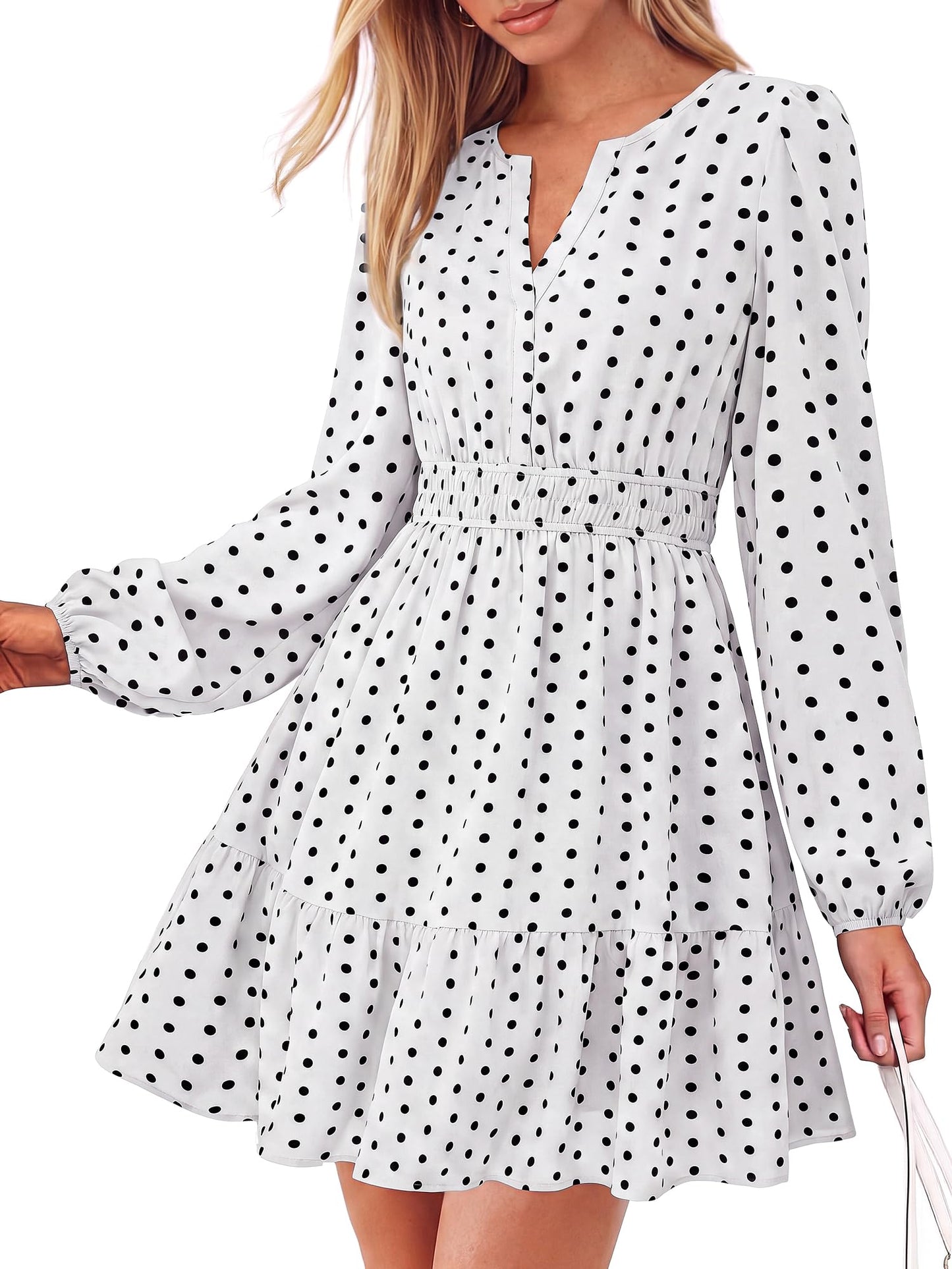 BTFBM Women’s Floral Long Sleeve Mini Dress