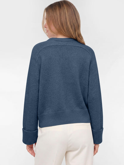 ANRABESS Sweaters for Women Cropped Fall Lightweight Pullover