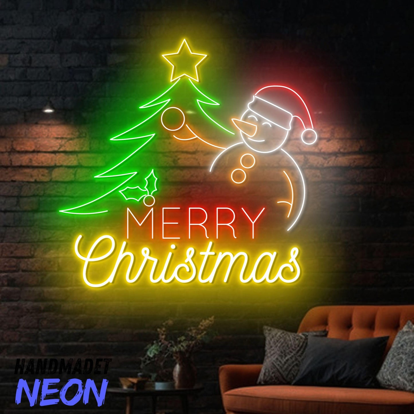 Custom Merry Christmas Tree Neon Sign Led Sign LED Lights (Merry Christmas)