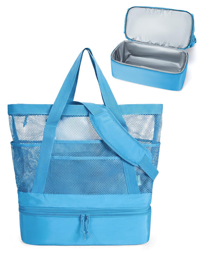 BAGSMART Beach Bag for Women, Large Beach Bag Swim Pool Bag