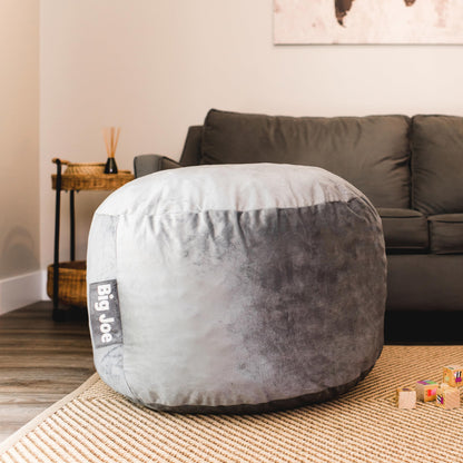 Big Joe Fuf 7Ft Giant Foam Bean Bag Chair, Oversized Couch with Removable Cover for Kids, Teens, Adults, Fog Lenox, Durable Woven Polyester, 7 Foot